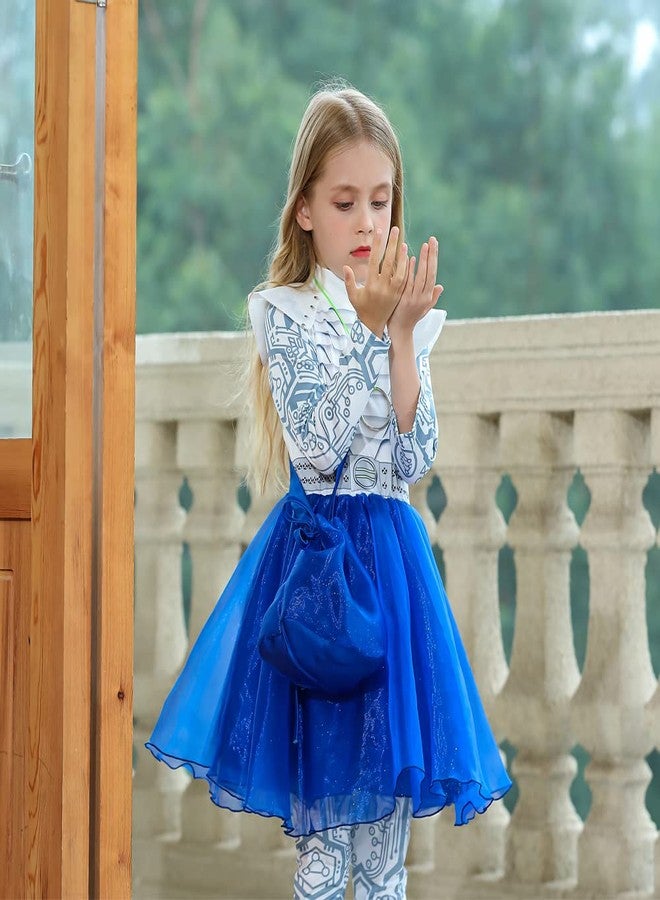 LZH Zombies Alien Costumes Dress for Girls Kids Cosplay Addison Cheerleading Costume Princess Halloween Outfits - Image 2